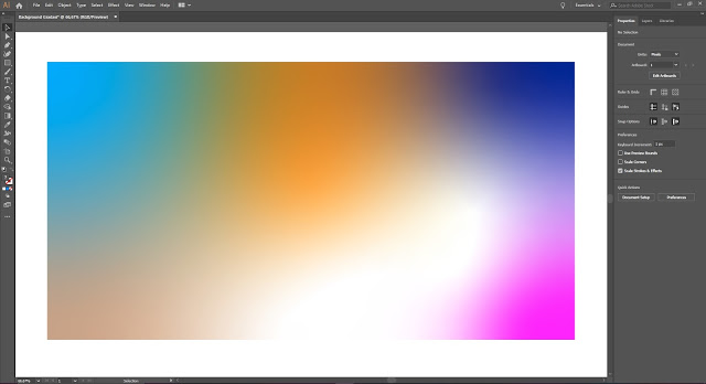 Cara Membuat Background Gradasi Warna di Adobe Illustrator 2019